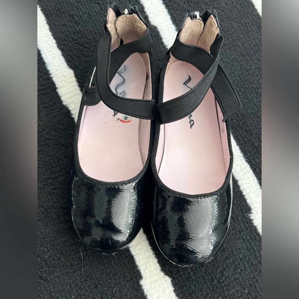 Nina Black Patent Kids Dress Shoes